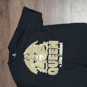 Hanes Size XL Black 2014 Queen + Adam Lambert Concert Tour Tee Shirt